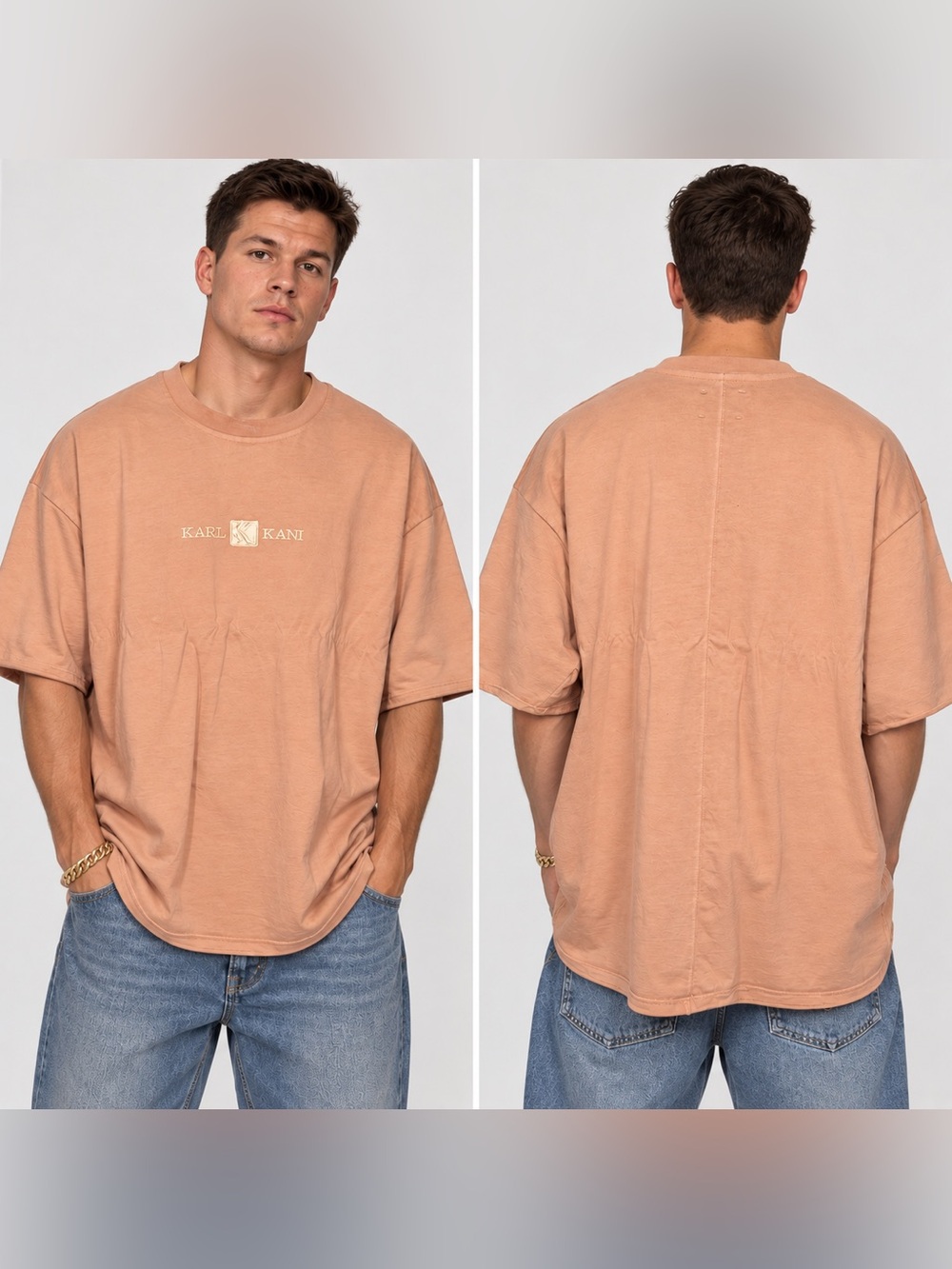 Karl Kani Peach Short Sleeve Logo Tee